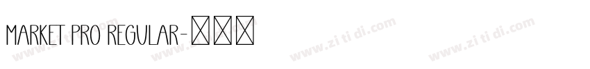 Market Pro Regular字体转换